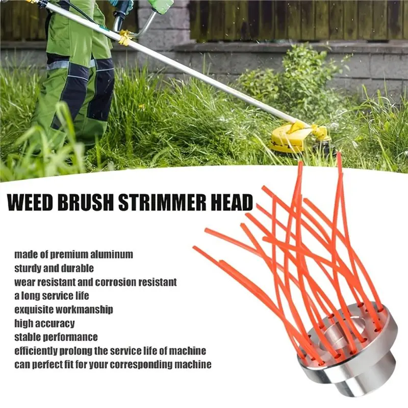Hot Sale-Aluminum Trimmer Head 16 Lines Universal High Efficiency Grass Cutter Head Easy Install Lawn Mower Replacement Part