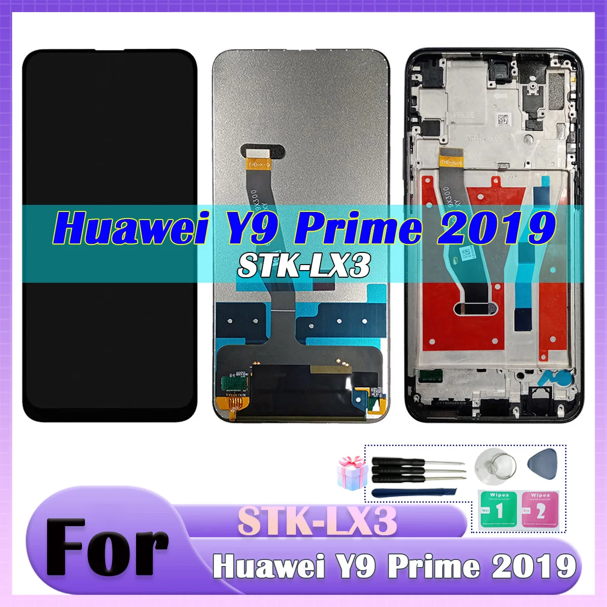 

ЖК-дисплей для Huawei Y9 Prime, замена сенсорного ЖК-дисплея для Huawei Y9 Prime 2019, замена ЖК-дисплея STK-LX1