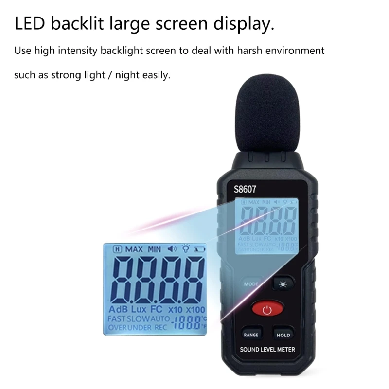 Sound Level Meter Digital Handheld-DB Meter Sonometros Noise Audio-Level Meter 30-130dB Decibels Mini Noise Sound Meter