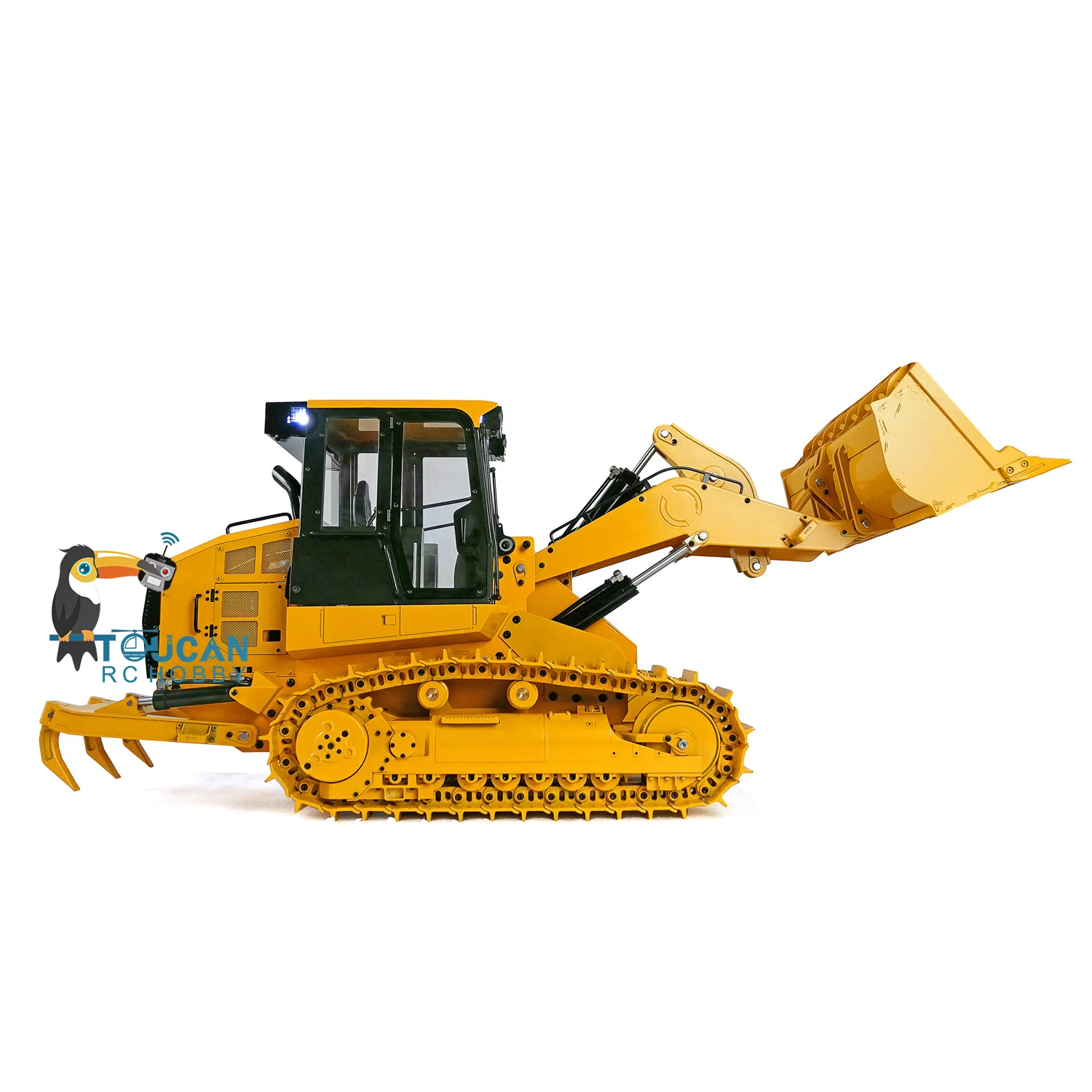 Jdm 188 1/14 metalowa gąsienicowa hydrauliczna ładowarka RC 963D zmontowana ciężarówka żółty Model urodziny prezenty dla Alduts Th20009-Smt8