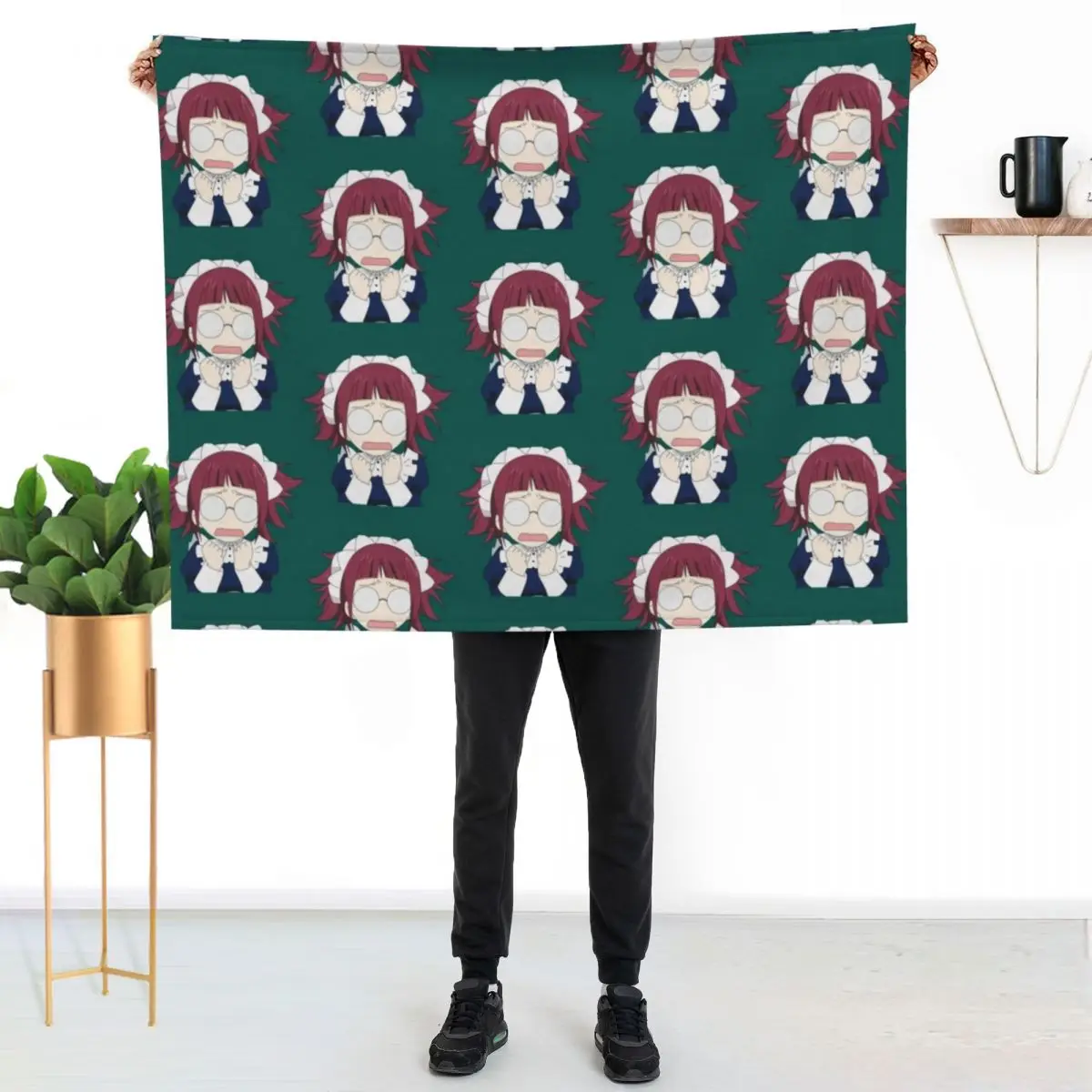 

Mei rin kawaii black butler Throw Blanket Lightweight Warm Blanket for Travel Camping