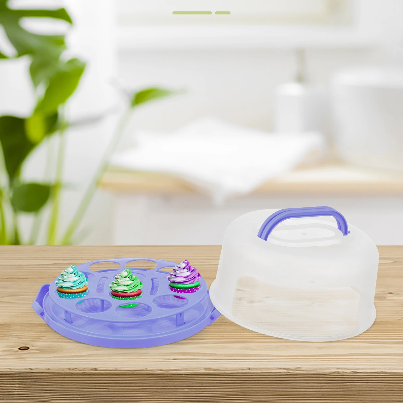 

Plastic Cake Box Container Muffin Organizer Cupcake Carrier Eco Friendly Reusable Safe Transparent Locking Design