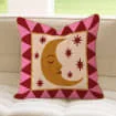 1pc Folk Wild Animal Sun Moon Boho Throw Pillow Cover 2D Double-Side Print Polyester Cushion Case for Sofa Maximalist Eclectic H