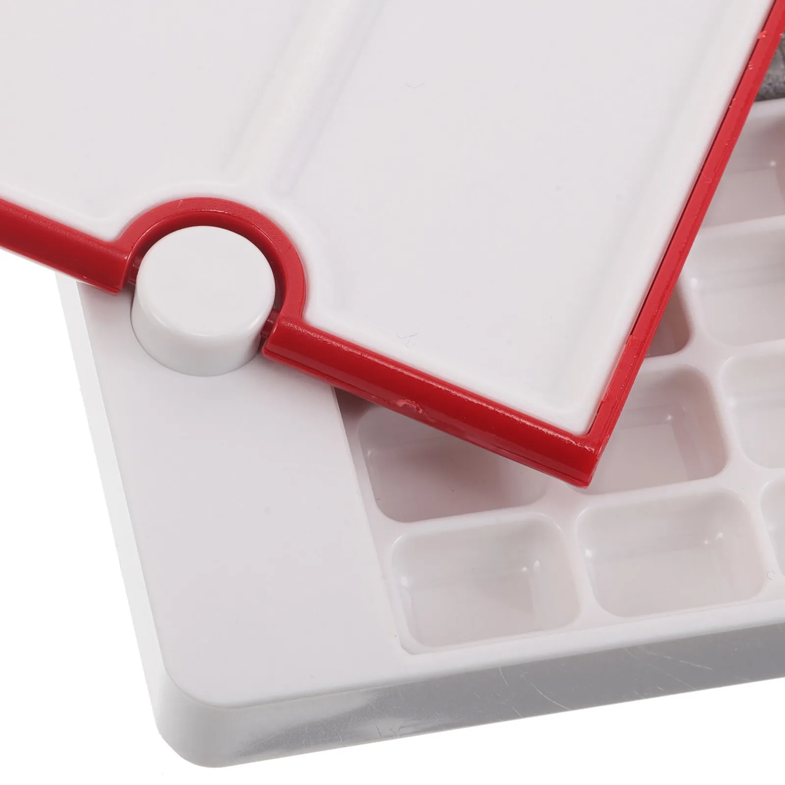 Empty 28 Well Watercolor Palette Portable Paint Box Rotate Tray Suitable for Travel Acrylic Oil Watercolor Painting Set