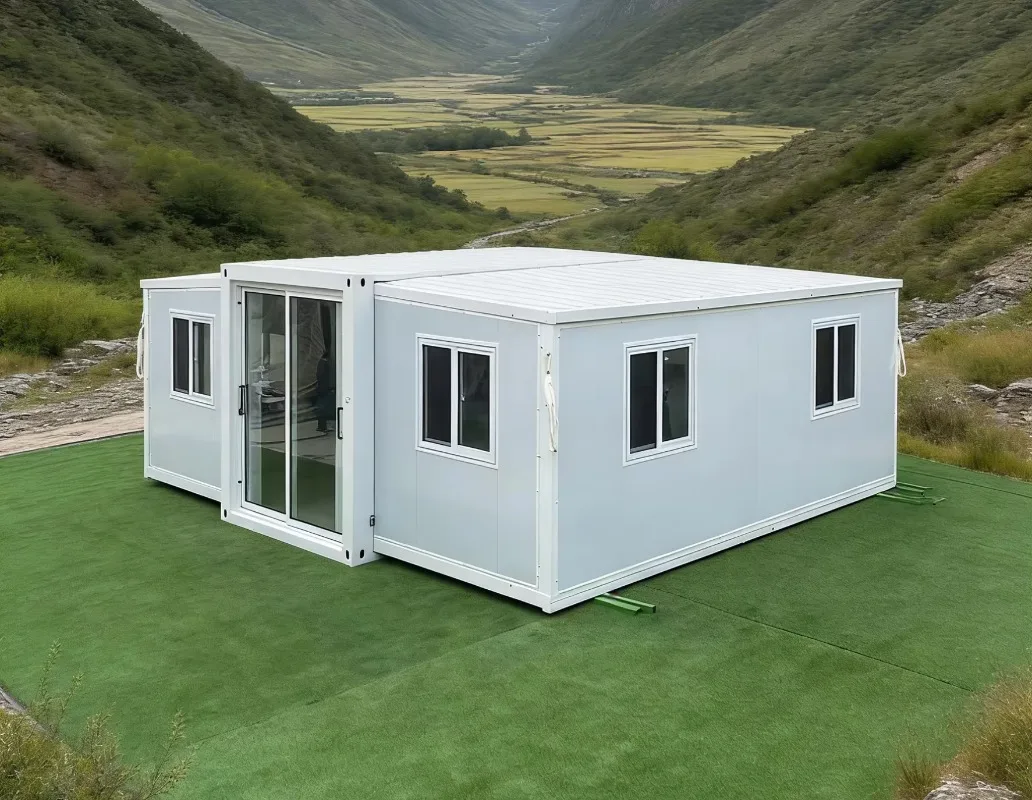 Contenedor Plegable Extensible Moderno, Casa Prefabricada Modular, Kit de Casas Pequeñas, Vivienda Móvil/Oficina, Módulos de Camping, Villa para Uso Residencial