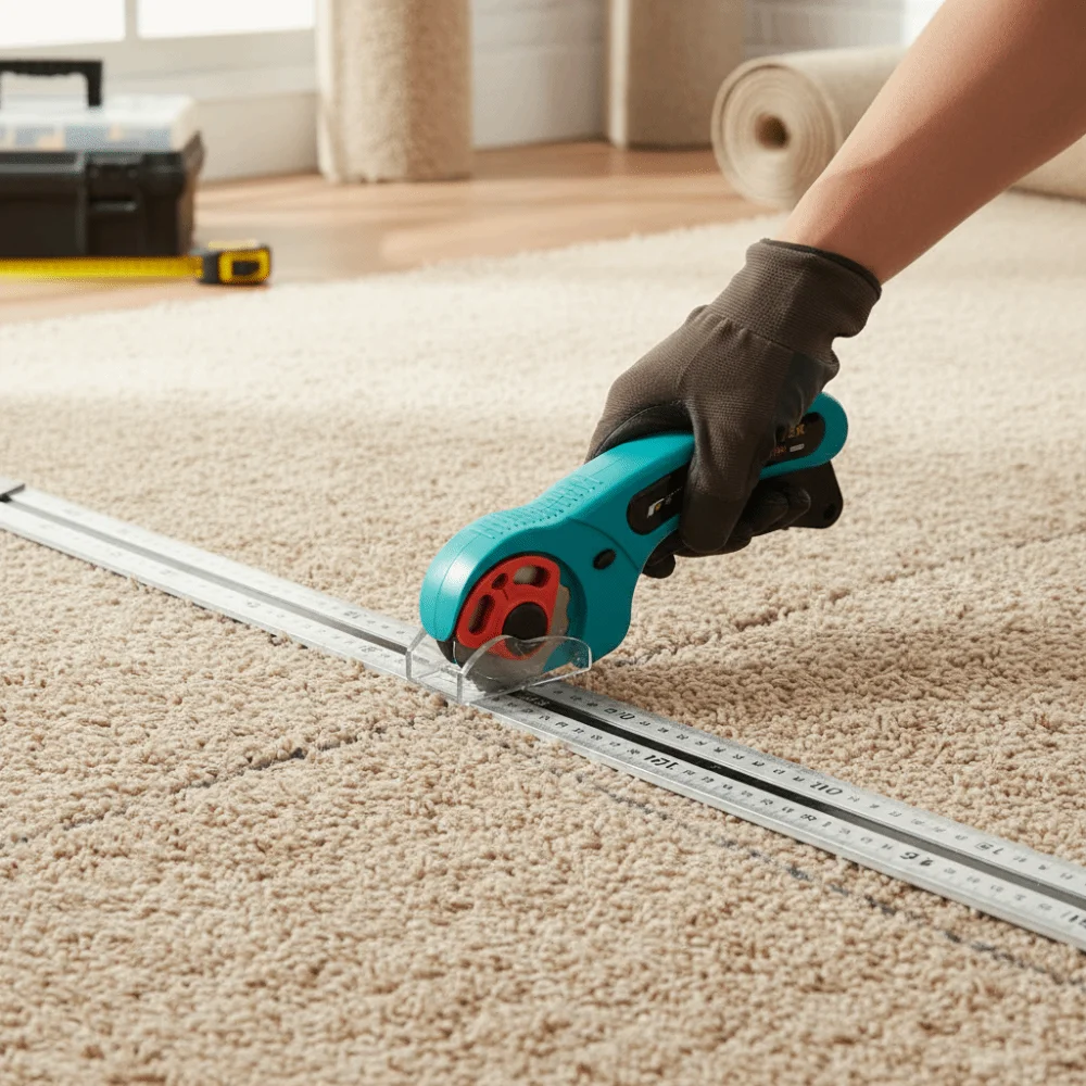 

45Mm Size Rotary Cutter Durable Construction Soft Sheet Compatible Perforating Cutter Easy Tearing Lacework Cutting Tool