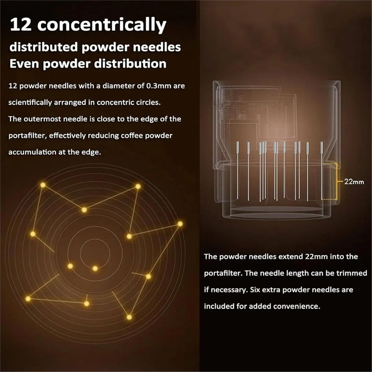 update. Electric Espresso Stirrer 12-Needle Automatic Distributor Forward/Reverse Rotation for 58mm Portafilter
