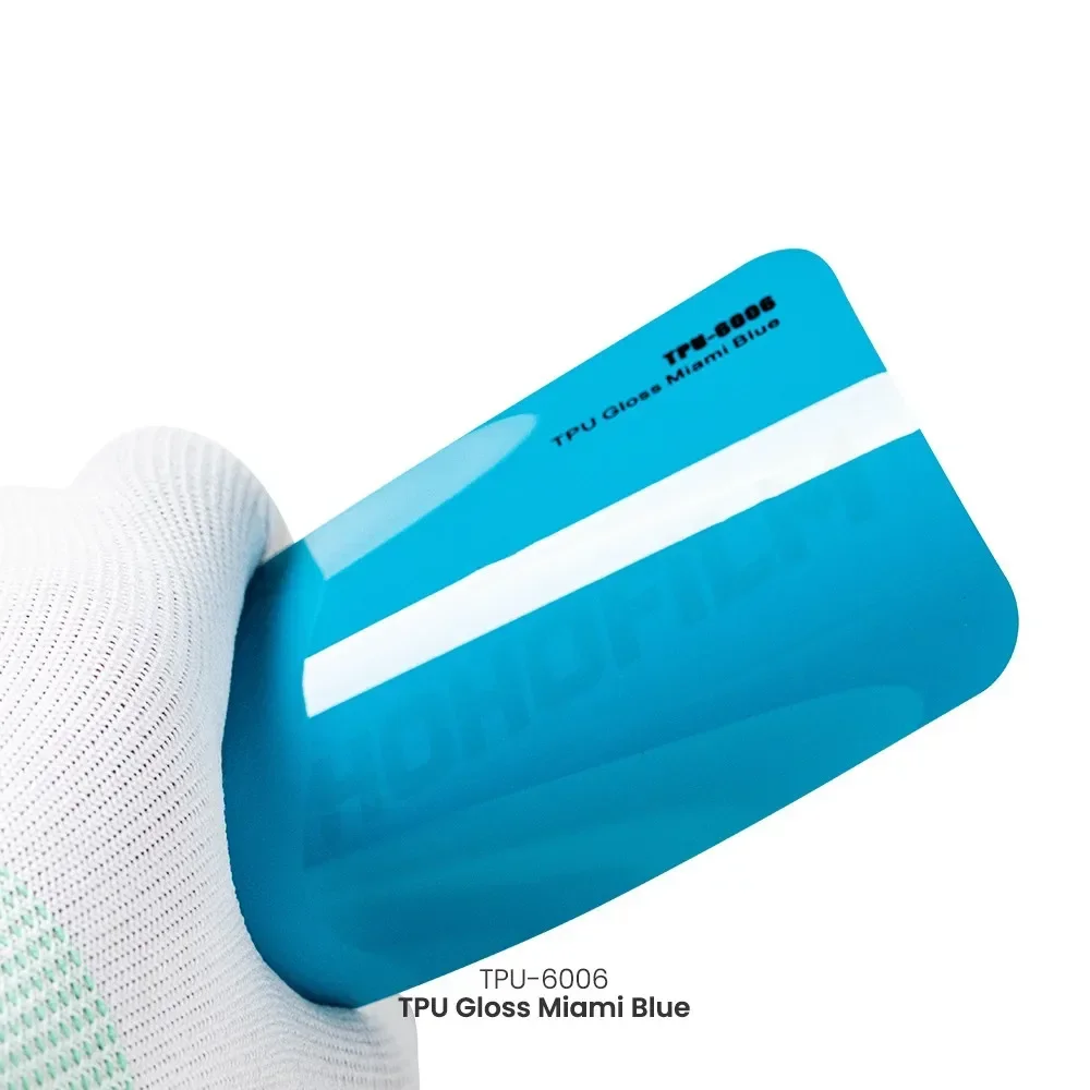 2025 HOHOFILM Color PPF película protectora TPU autocalentación súper brillante azul TPU PPF película coche PPF rollo Color TPU película antiarañazos