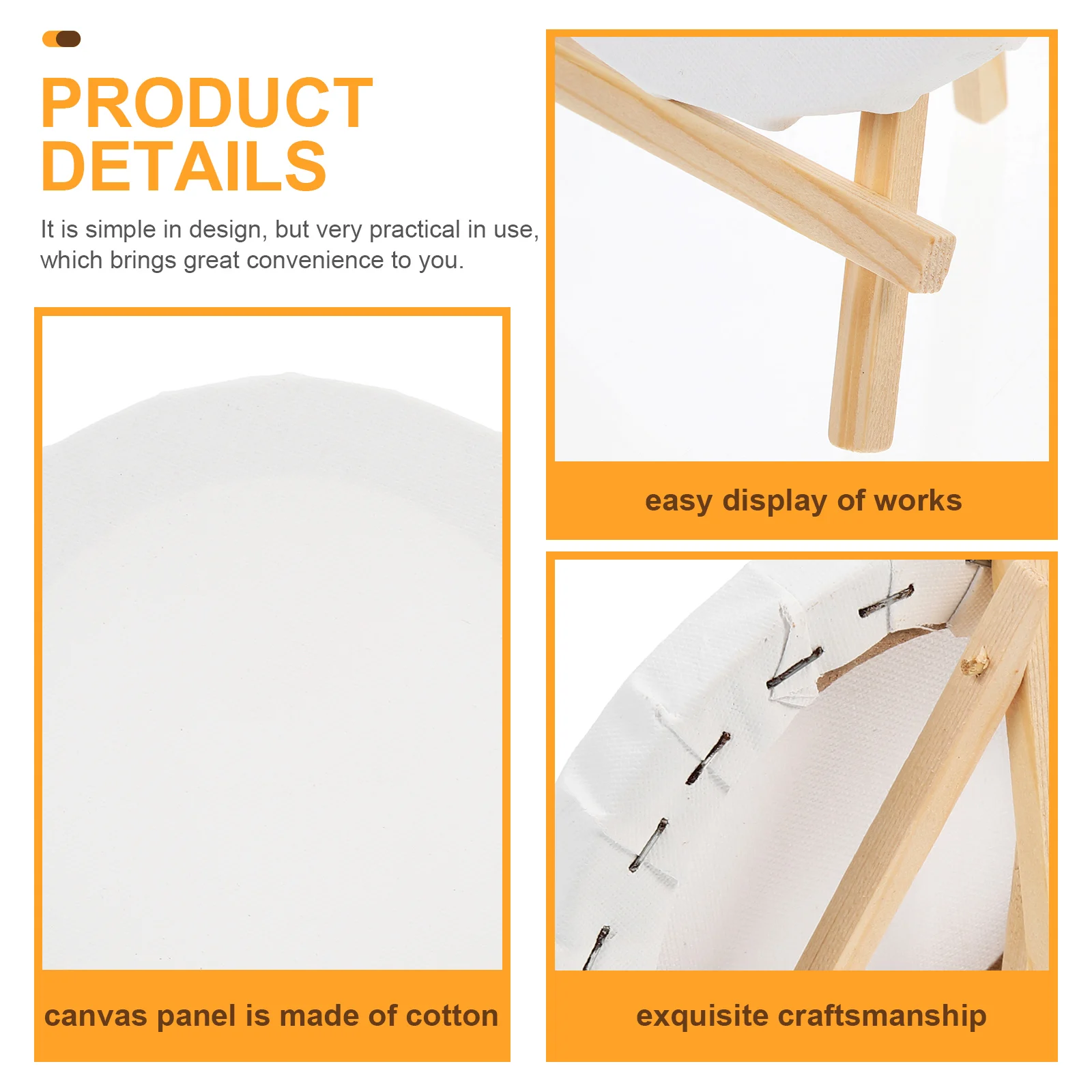 

5 set Round Display Rack Diy Supplies Small Wooden Tripod Stands For Art Crafts Oil Painting Tools Desktop Easel Stands Mini