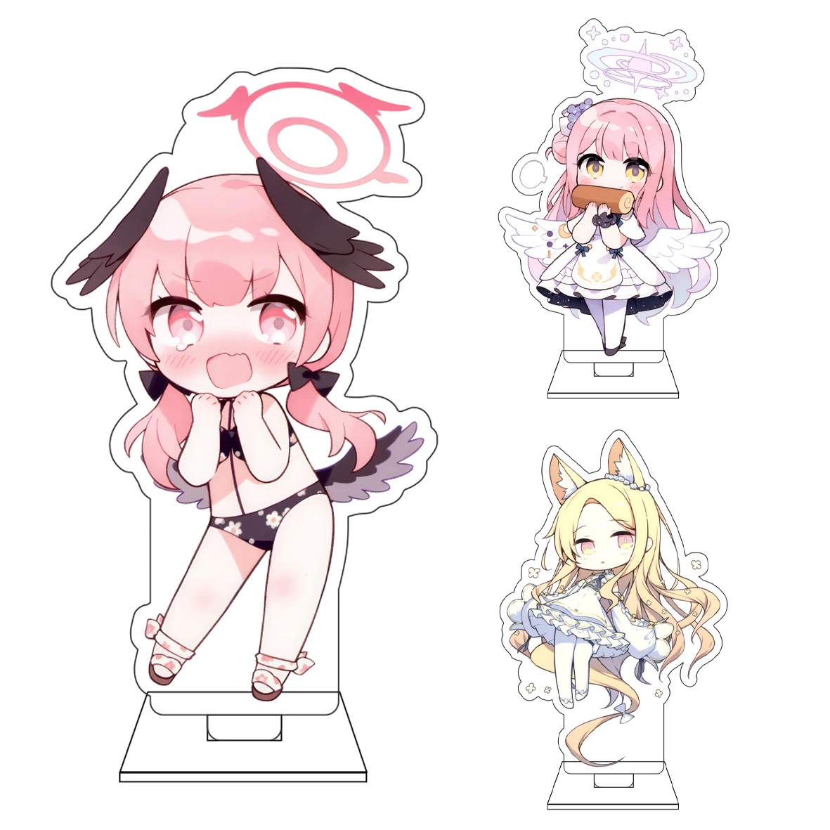 10CM Anime Blue Archive Cosplay Niedliche Acryl-Figur Standfigur Sunaookami Shiroko Ornamente Geschenke
