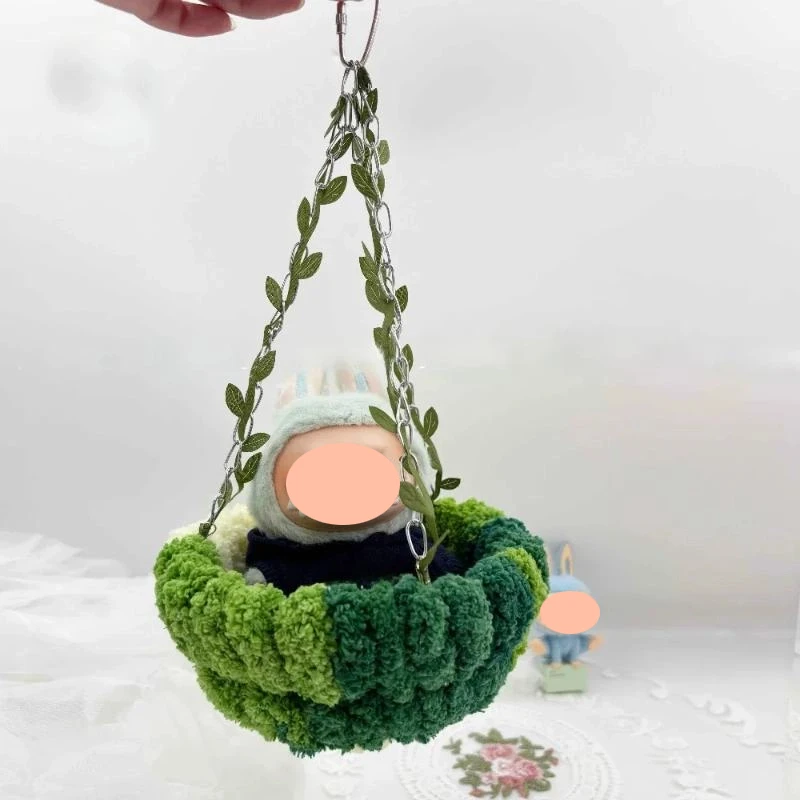1Pcs Car Bird Nest Colorful Hammock Swing For 15/17cm  Doll Hanging Bed Accessories