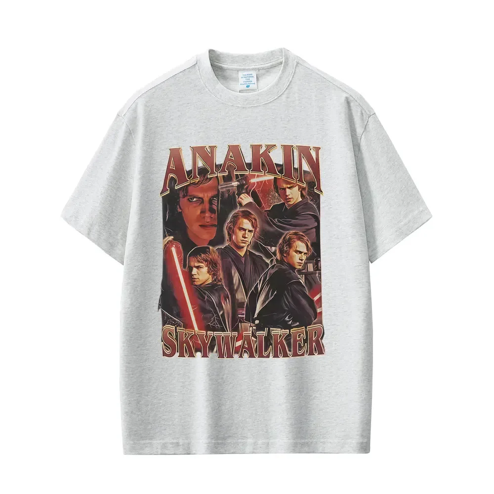 Anakin Skywalker الجرافيك تي شيرت الرجال النساء عادية القطن تي شيرت تقليدي الرجال الهيب هوب موضة المتضخم تي شيرت الشارع الشهير #5
