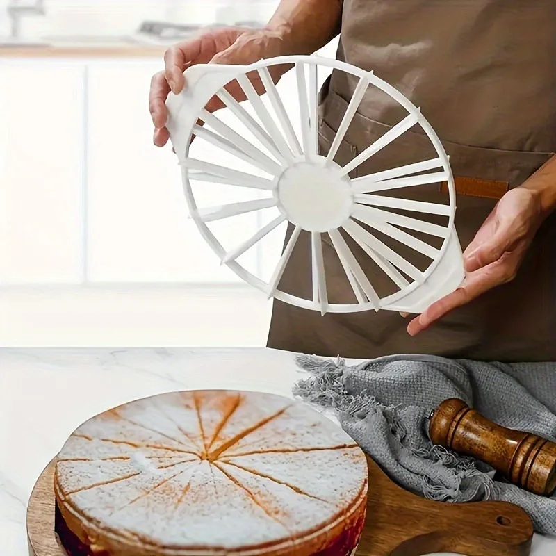 1PC Runde Brot Kuchen Teiler Gleiche Portion Kuchen Modell Cutter Scheibe Marker Haushalt Backen Werkzeug Brot Und Kuchen Teiler