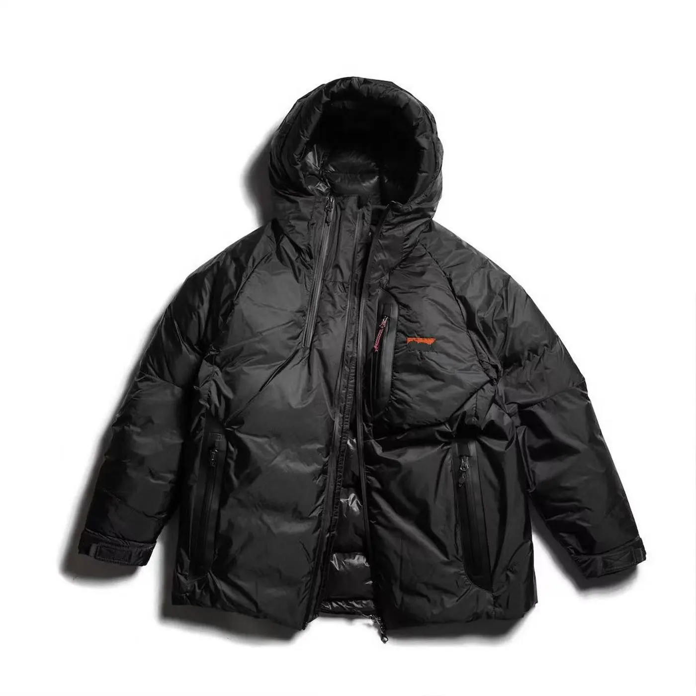 N@NGX وظيفة خارجية 90 بطة بيضاء أسفل سترة خفيفة الوزن بغطاء للرأس 600 جراب