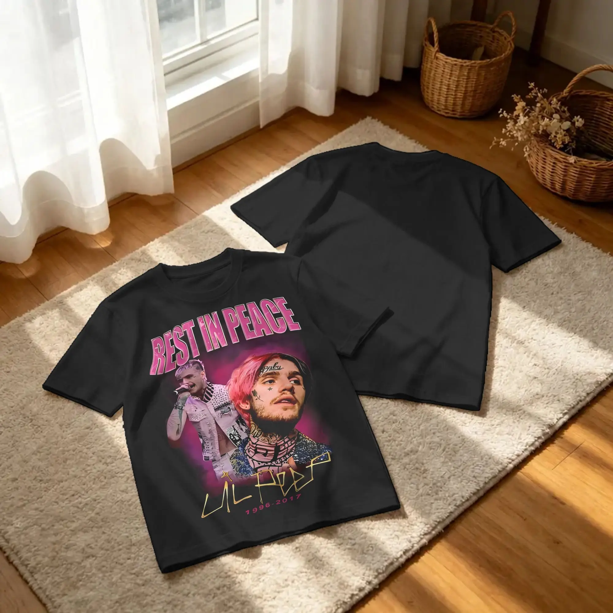 Novelty Lil Peep Rest In Peace T-Shirt for Men Women Round Neck Cotton T Shirts  Short Sleeve Tee Shirt Printing Tops