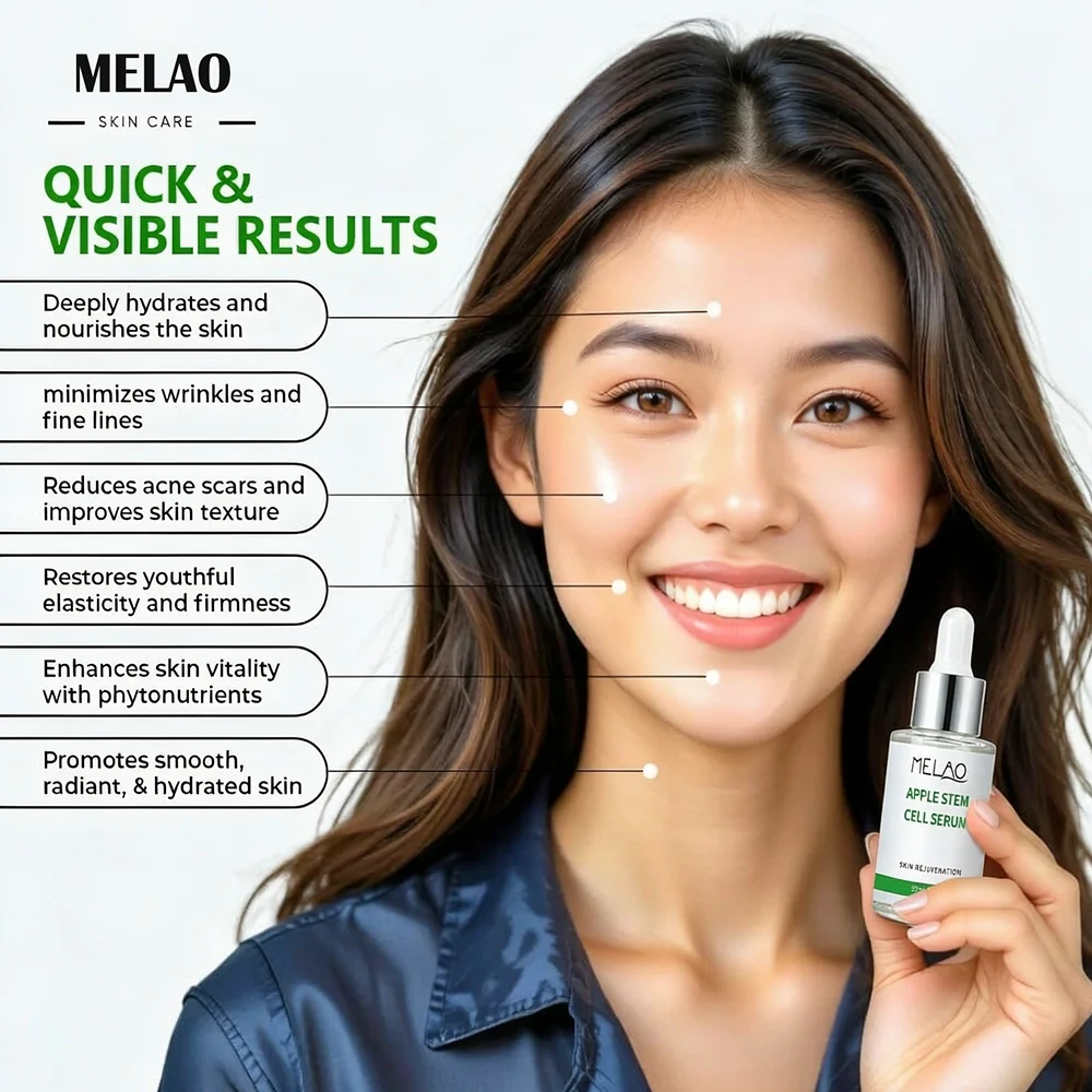 Apple Fruit Face Serum Nourish Extract Essence Korean Anti-wrinkle Hydrating Fade Fine Line Energy for Radiant Youthful Skincare