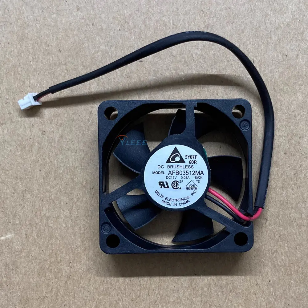 New AFB03512MA  DC12V 0.08A 35x35x10MM 2Lines Cooling Fan