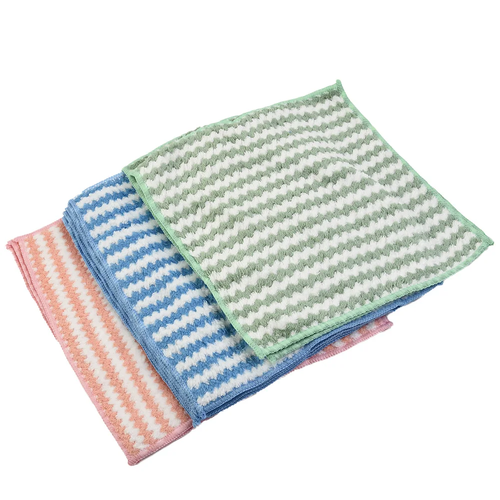 10 Pack Assorted Colors Microfiber Cleaning Cloth Extra Absorbent Towels for Home Office and Auto Use! 10 Pack