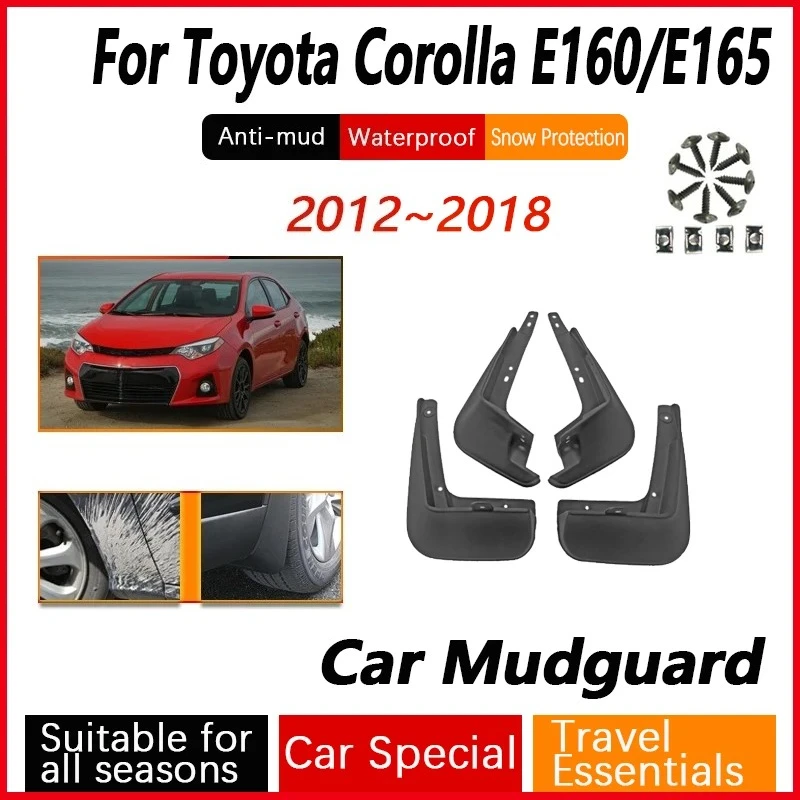 

Car Wheel Fender For Toyota Corolla E160 Axio Hybrid E165 2014~2018 Antifreeze Mud Guards Flap Flares Splash Mudflap Accessories