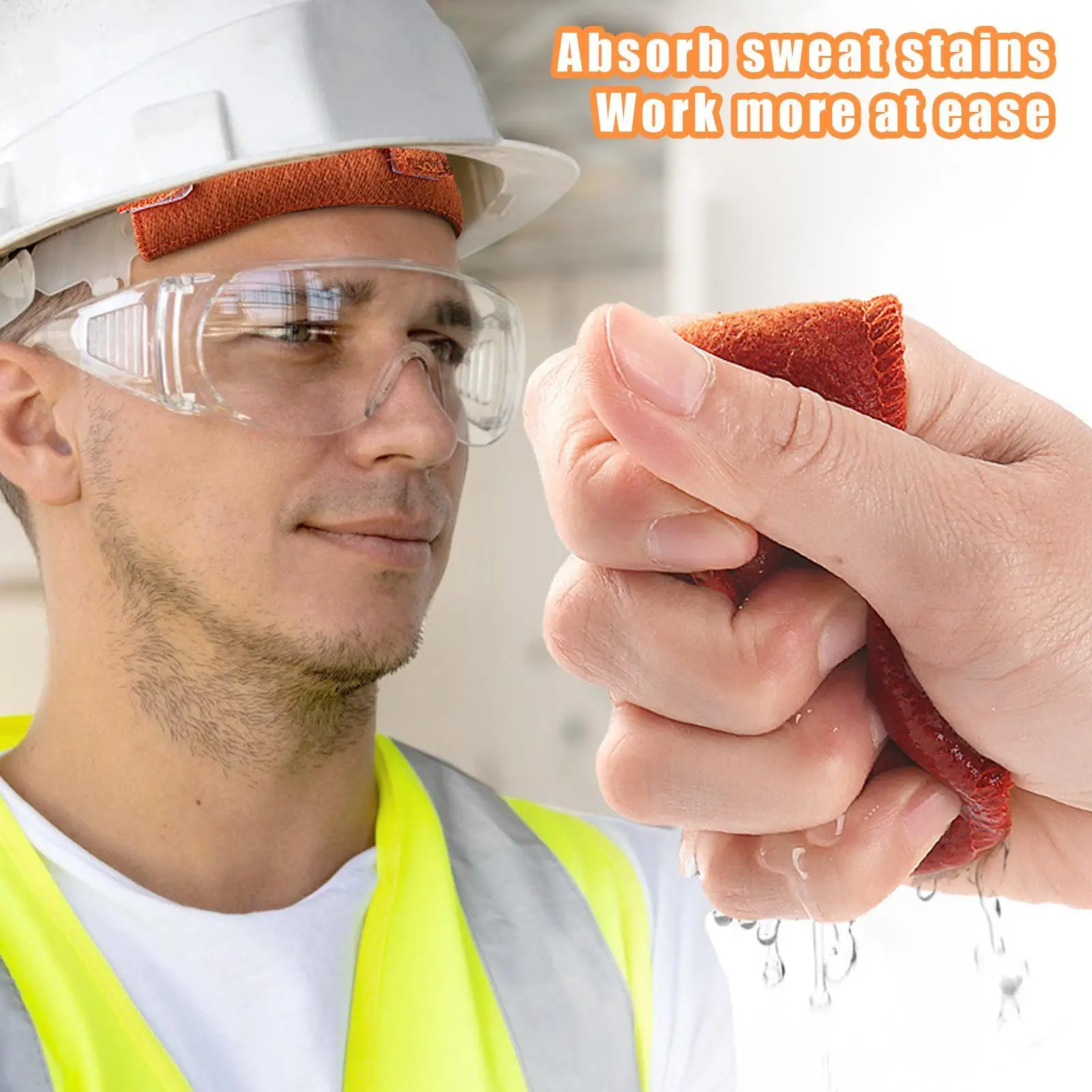 

Hard Hat Sweat Liners For Men Sweat Pad For Cycling Helmet Reusable Absorbent Hard Hat Insert For Architects Electricians