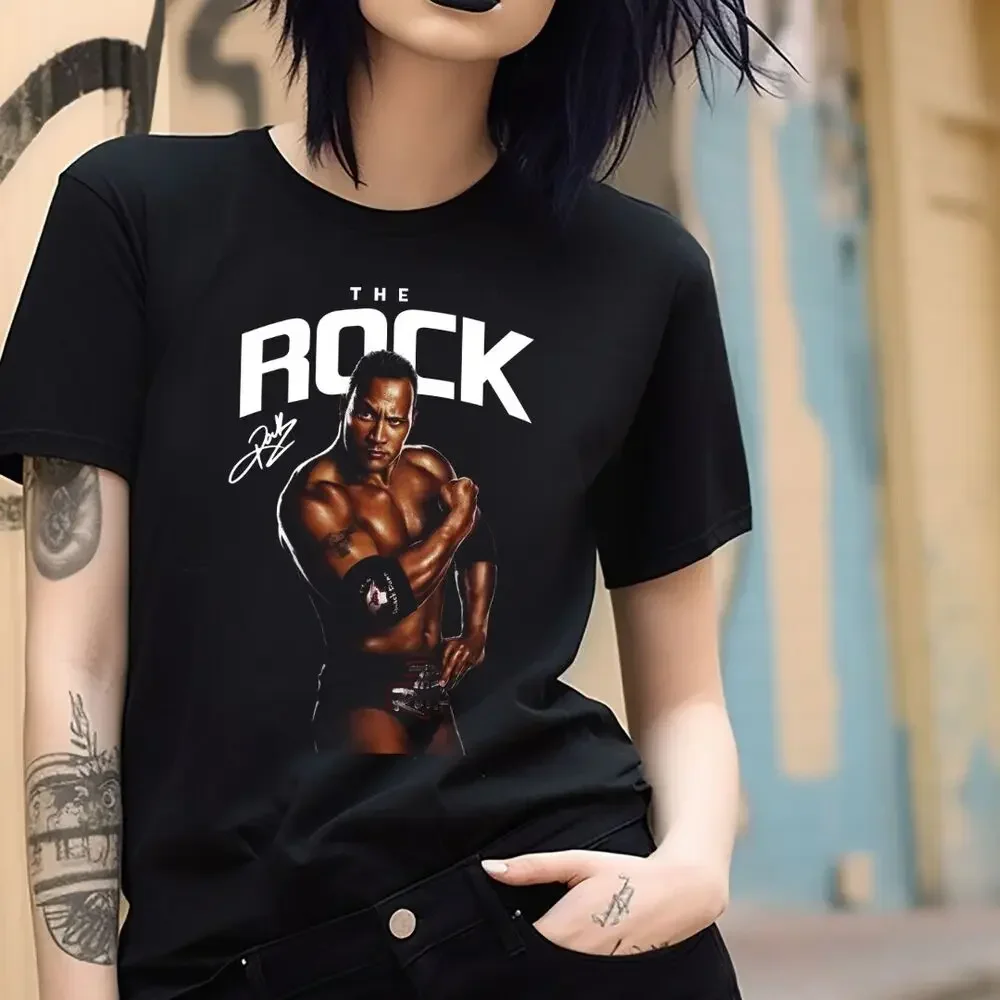 The Rock Wrestling T-Shirt Black  WWE