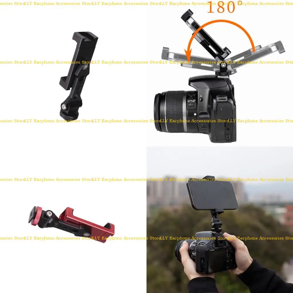 

462E Universal Aluminum Phone Mount With Silicone Pad 360 Rotation Adjustable Angled