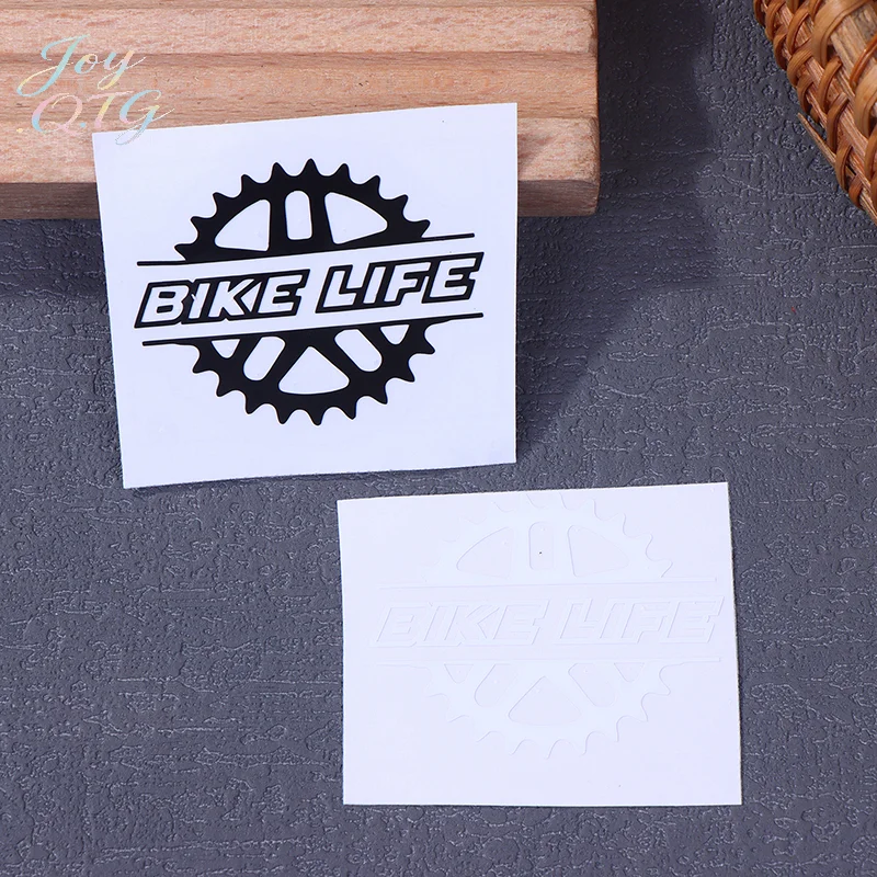 1 Stück BIKE LIFE Fahrradaufkleber für Fahrradrahmen Oberrohr Dekorativer Helm Vinyl-Aufkleber für Fahrrad Wasserdichtes Motorradzubehör