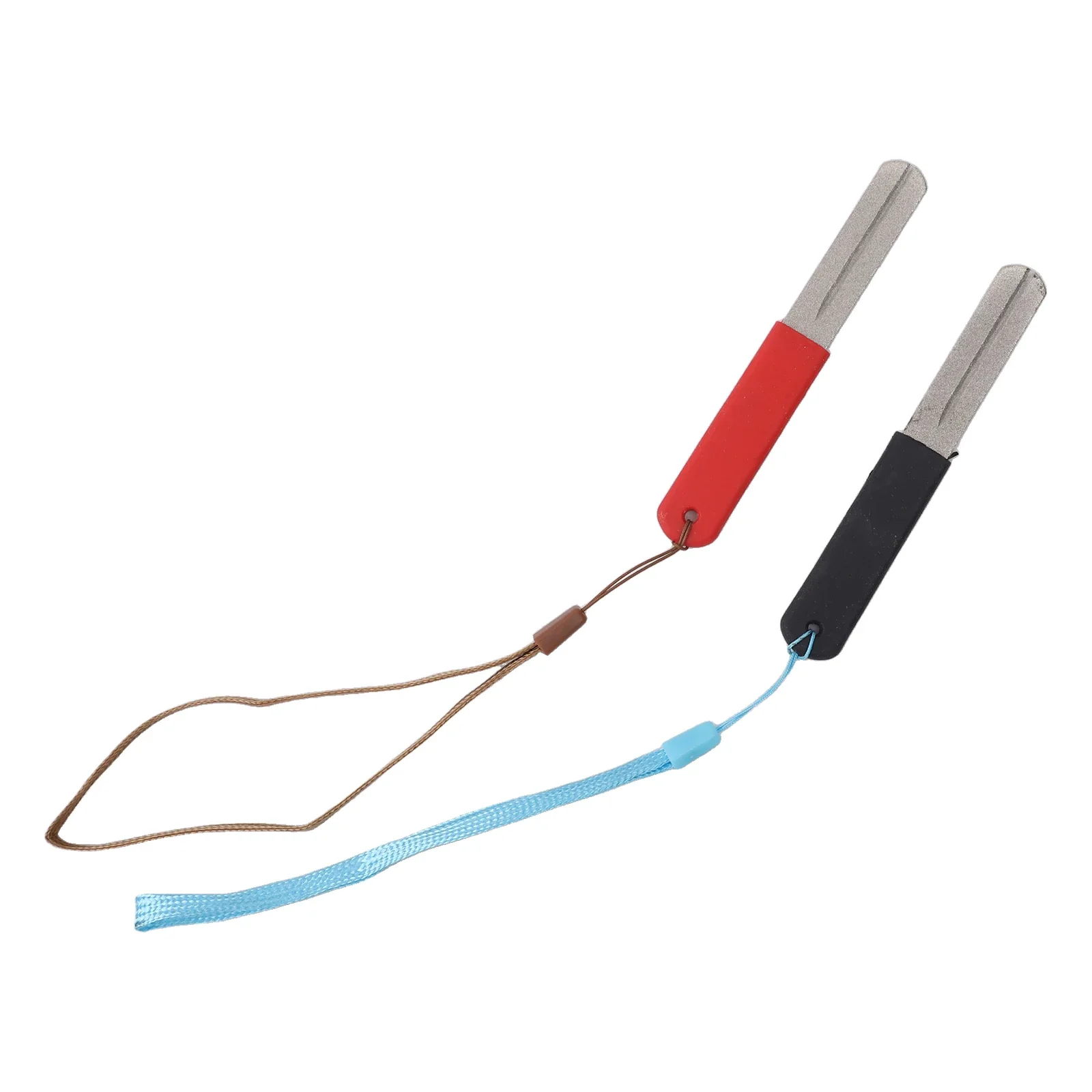 1/2pcs Fishing Hook Sharpener Portable Mini Pocket Fish Hook Sharpen Tool For Sharpening Fish Hooks Keychain Outdoor Fishing