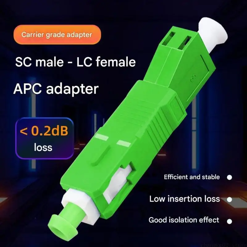 Reliabled Sleeve Fiber Opt Coupler Adapter Low Insertion Loss High Stability