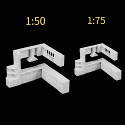 Scale 1/50 1/75 Miniature Kitchen Cupboard Model Set Indoor Scene Layout Materials Diorama Kits 1Set