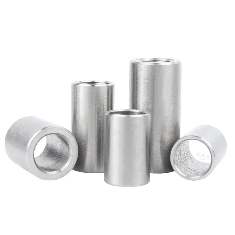 M15 M16 M17 M18 M20 304 Stainless Steel Unthreaded Standoff Spacer Bushing Washer Round Hollow Gasket Sleeve Length 6-50mm