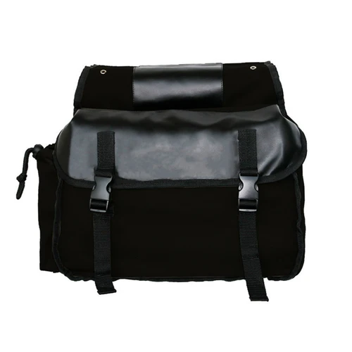 Imagen 2 del producto Bolsa de sillín de gran capacidad para motocicleta, bolsa de viaje de lona impermeable, caja de herramientas laterales, bolsa para motocicleta