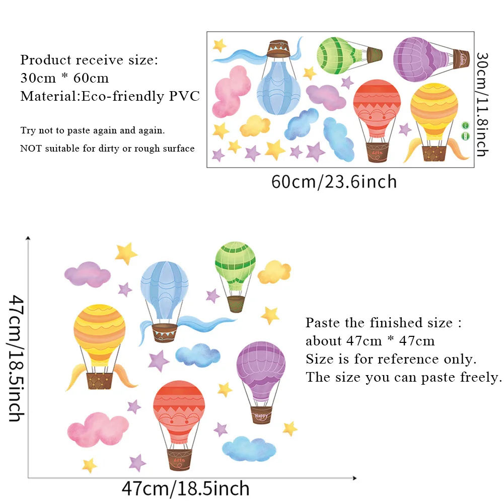 Наклейки на стену с изображением воздушного шара из мультфильма, декор для детской комнаты, украшение для детской спальни, домашний декор,