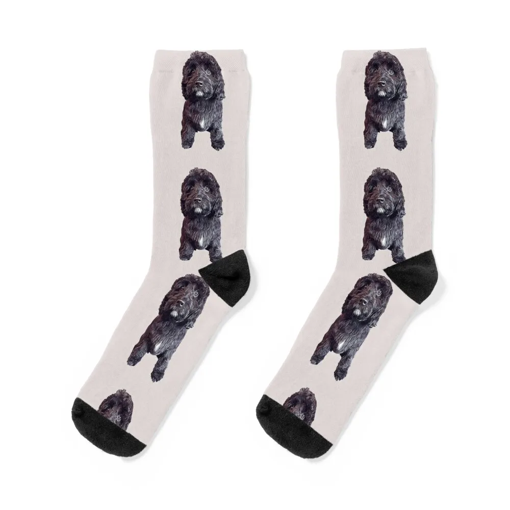 

Cavapoo Cavoodle Cockapoo Cuteness Socks Wholesale Christmas Antiskid soccer japanese fashion Women Socks Men's