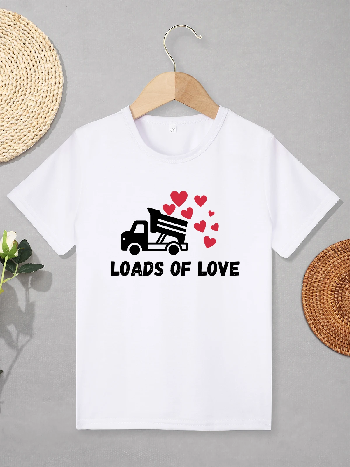 Loads of Love Kids T-shirts Spring Summer New Outdoor Casual Tee Children Short Sleeve Y2k Top Harajuku Boy Girl T Shirt