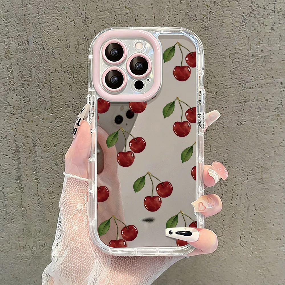 Ölgemälde Rosa Blumen Luftkissen Spiegel Handyhülle für iPhone 17 15 14 16 Pro Max 13 12 11 Pro X XR XS 7 8 Plus 17Air Cover – Detail 15