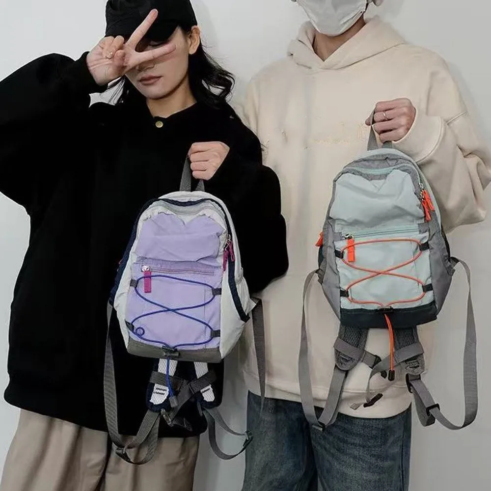 Fashion Lightweight Mini Backpack Portable Multifunctional Mountaineering Bag Large Capacity School Bag Travel