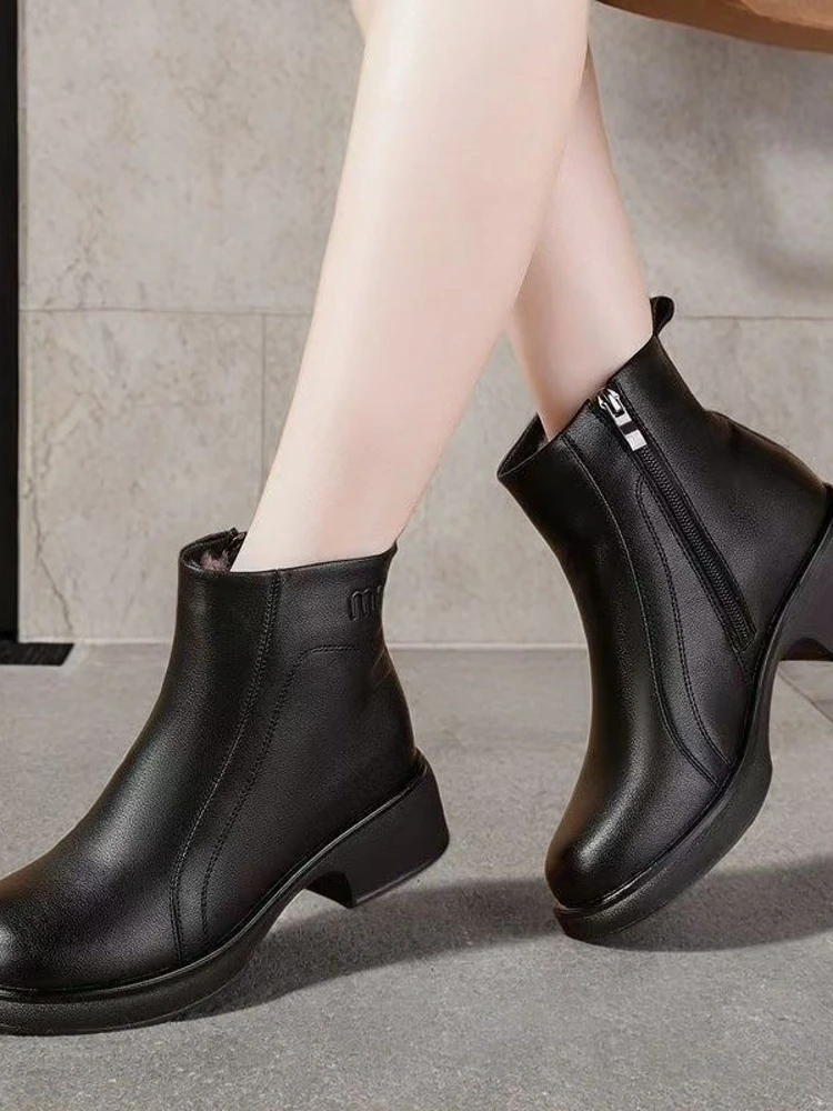 

Non-Slip Kitchen oes Women's Waterproof Fce Lined ort Boots for Work Comfortable Standing All Day Oil Resistant Bla