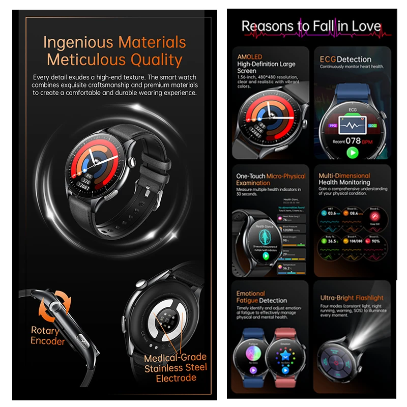 2025 جديد التحليل الصحي ECG + PPG ساعة ذكية الجسم الدهون حمض اليوريك ضغط الدم معدل ضربات القلب المقتفي NFC Smartwatch لنظام أندرويد IOS