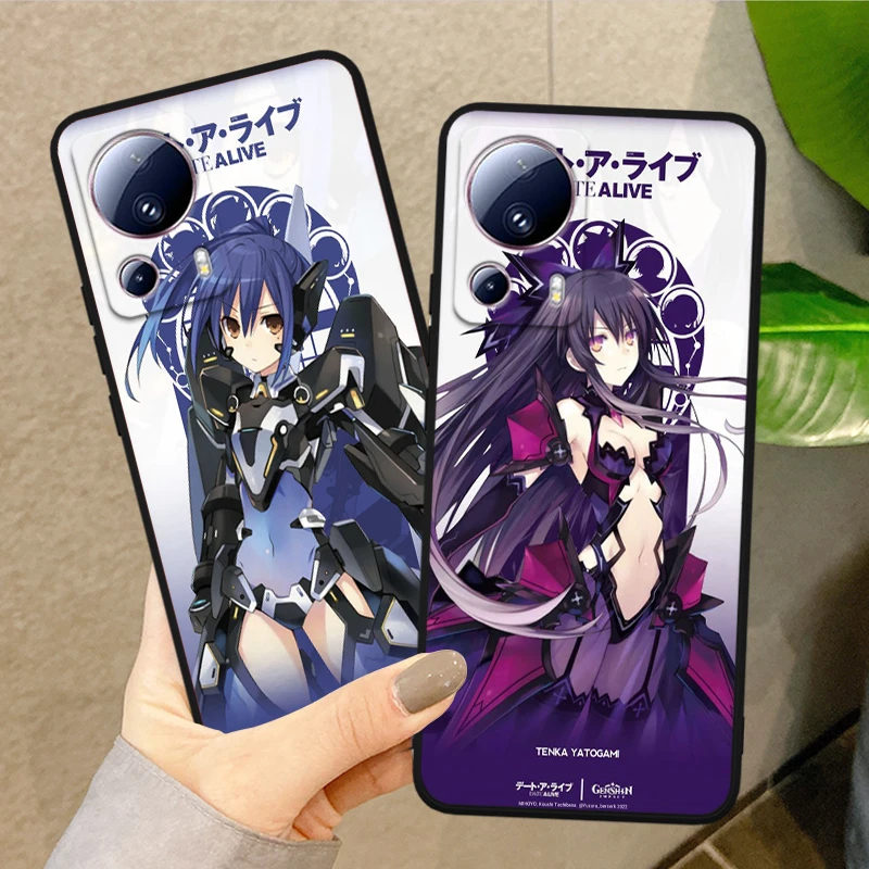 Anime DATE A LIVE Cover For Xiaomi Mi 13 12X 12 11 11T 11i 10T 10 Pro Lite Ultra 5G 9T 8 A3 Black Phone Case