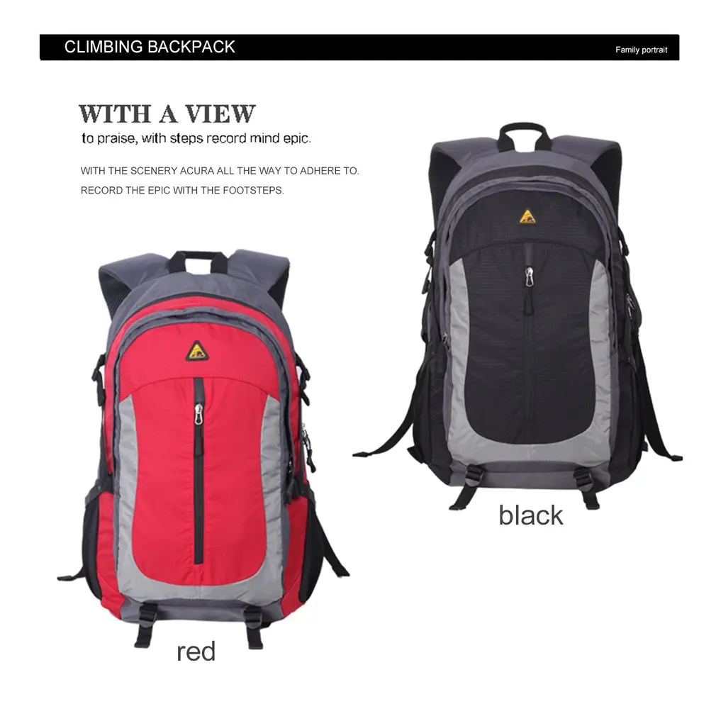 Mochila para exteriores para mujer y hombre, bolsa de almacenamiento de viaje para escalada, senderismo y acampada, de 40L