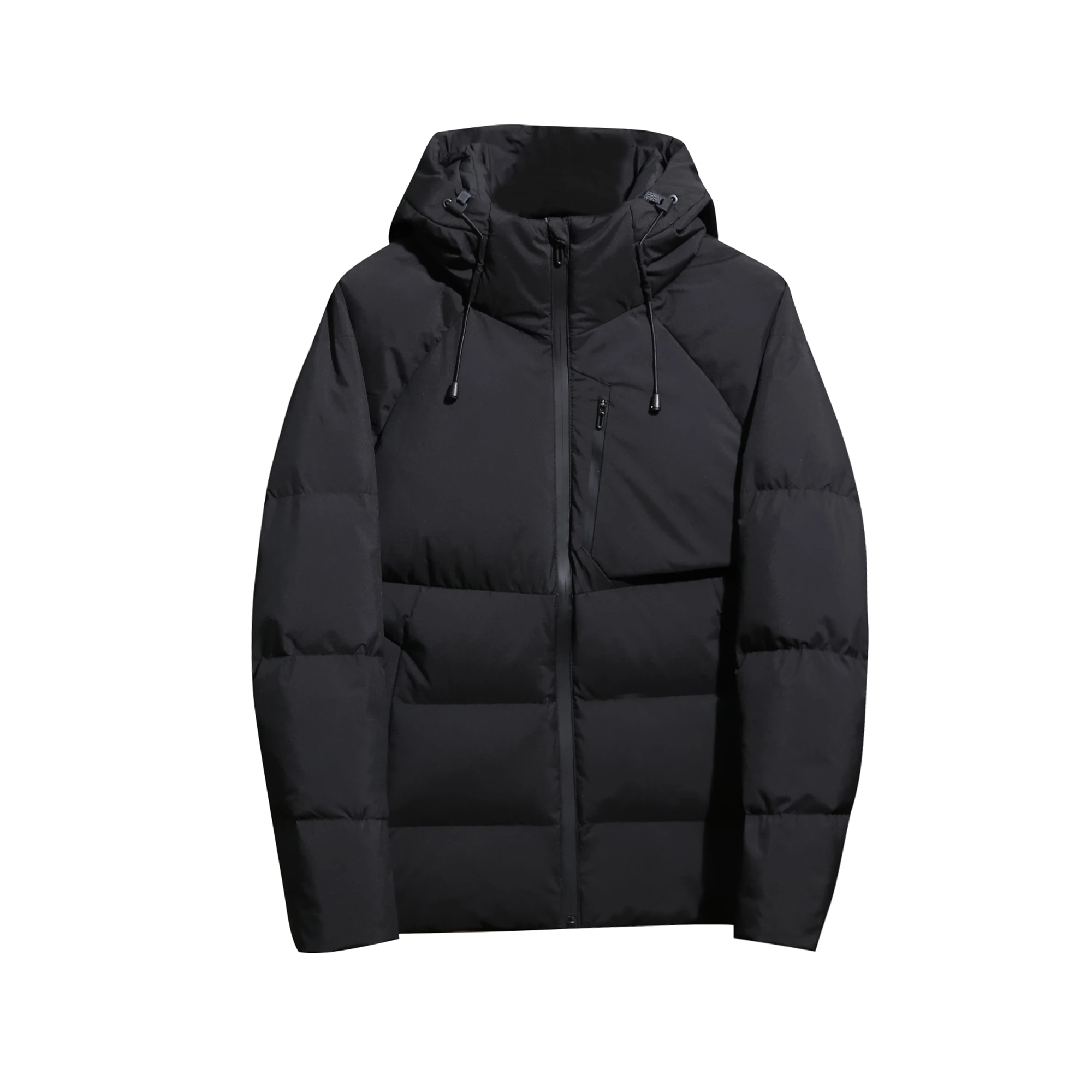 メンズ アウトドア フード付きダウンジャケット 90 ダックダウン グラフェン加熱 防水 防風 暖かい ファッション アーバンスタイル レギュラー丈