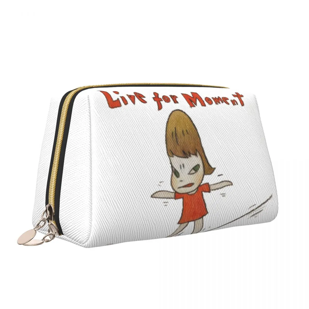 Custom Japanese Cartoon Manga Yoshitomo Nara Toiletry Bag for Women Cosmetic Makeup Organizer Ladies Beauty Storage Dopp Kit Box