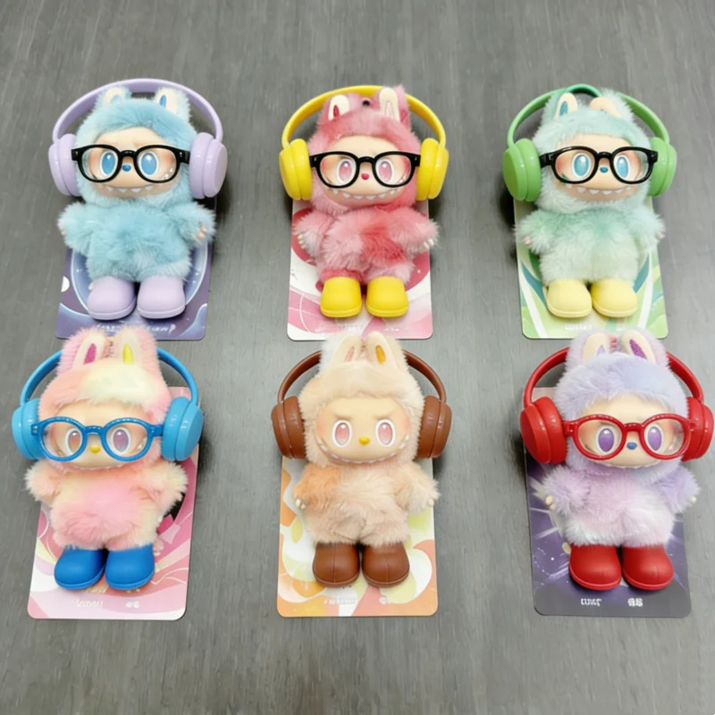 

Suitable for Labubu DIY Accessories Plastic Shoes Headphones Glasses Set Plush Doll Decoration Universal Accessories Girls Gifts