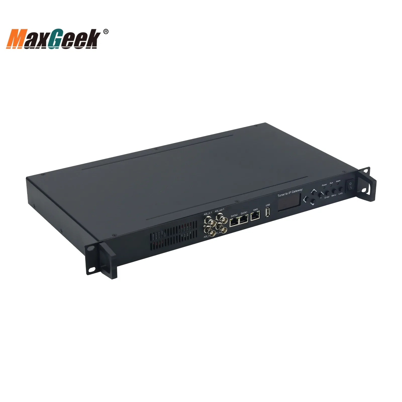 Maxgeek 3508B-24 Tuner to IP Gateway 24 Port Tuner DVBS2 Input IP Output Demodulation Tuner Support BISS Descrambling