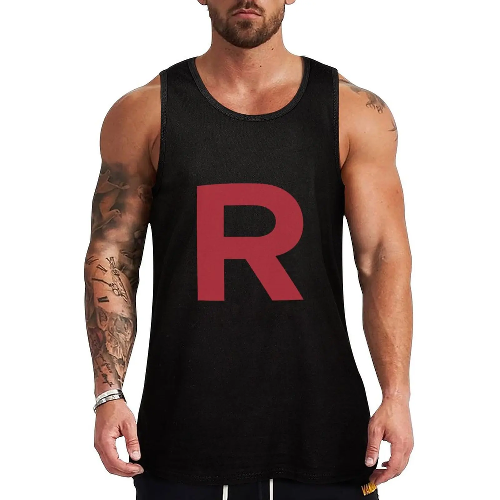 Team Rocket inspired 'r canotta gym wear camicie da palestra da uomo