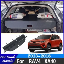 Car Trunk Curtain For Toyota RAV4 40 RAV 4 XA40 2013~2018 Car Anti-scratch Trunk Luggage Rack Partition Set Covers Accessories