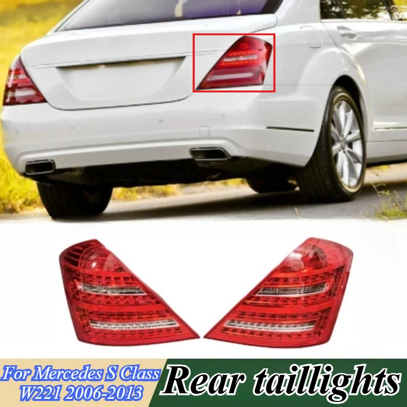 

For Mercedes S Class W221 2006-2013 LED Tail Lights Brake Lamp Rear Lights Assembly Smoke Black All Models 2218201364 2218201464