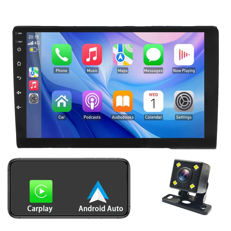 

Android car radio for ever-changing stereo screen Carplay Android Auto Bluetooth GPS Navigation FM radio 9’ 16/32/64G