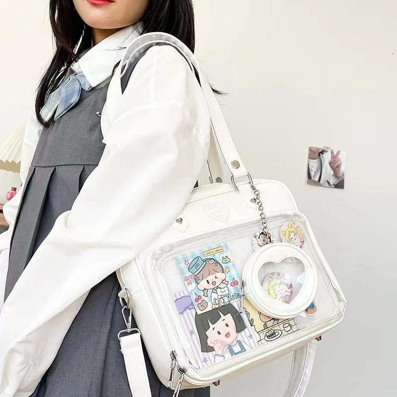 Frauen japanischen Stil Trend kawaii Süßigkeiten Farbe große Kapazität ita Tasche Mode Student adrette Umhängetasche Messenger Umhängetasche – Detail 36
